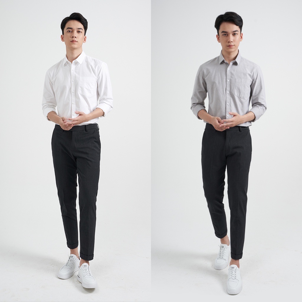 Áo Sơ Mi Nam Local Brand KRIK Form Slimfit Hàn Quốc Dài Tay Chất Liệu Cotton Thoáng Khí, Thấm Hút Mồ Hôi Cực Tốt Sm0106