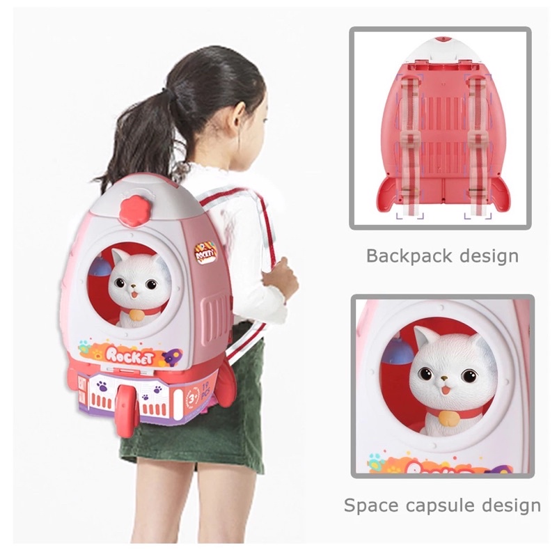 Balo thú cưng cho bé mẫu phi thuyền