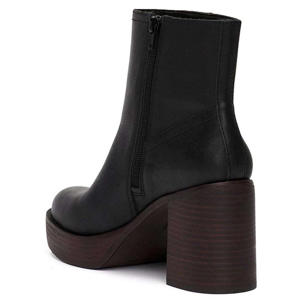 Boot da thật đen Lucky Brand