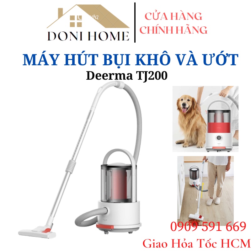 Máy hút bụi khô và ướt Deerma TJ200 hút bụi đa năng tiện lợi|NHẬP KHẨU CHÍNH HÃNG