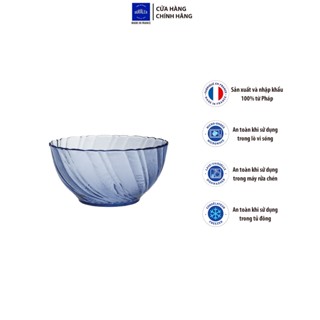 Bộ 6 chén D2001B Duralex - Beau Rivage Xanh Biển 12 cm Thủy tinh cường lực cao cấp Pháp [Chính Hãng]