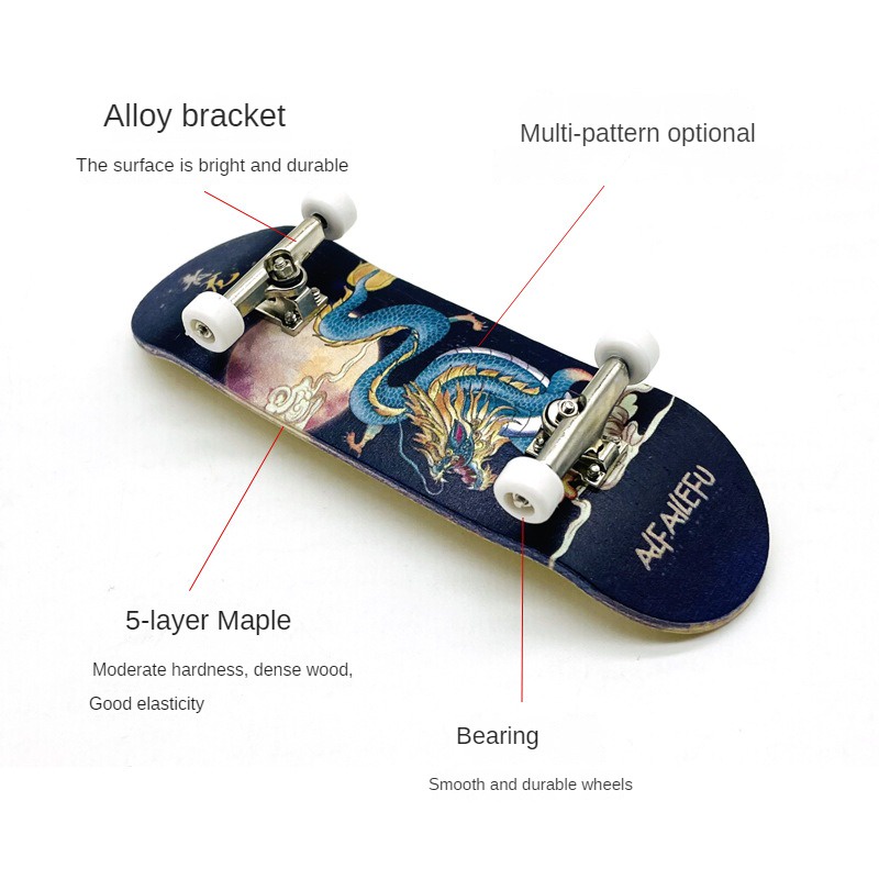 Ván Trượt Ngón Tay Mini bằng gỗ siêu hạng Chuyên Nghiệpn Finger Skateboard Fingerboards