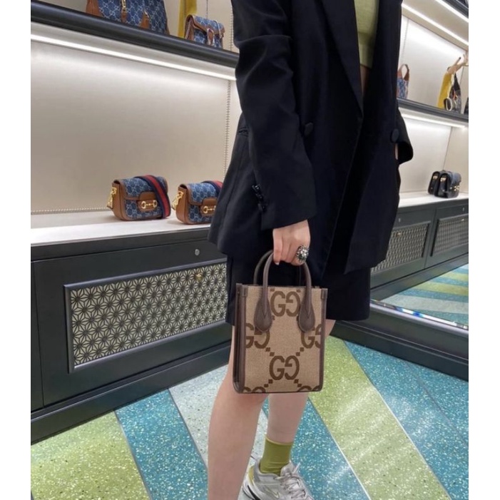 Túi đeo chéo G.C ToTe logo to sz20cm viền da nâu fullbox nam châm xịn sò