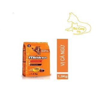 [ hạt ] Thức ăn cho mèo Minino 1,3kg - 480g , Gói siêu tiết kiệm