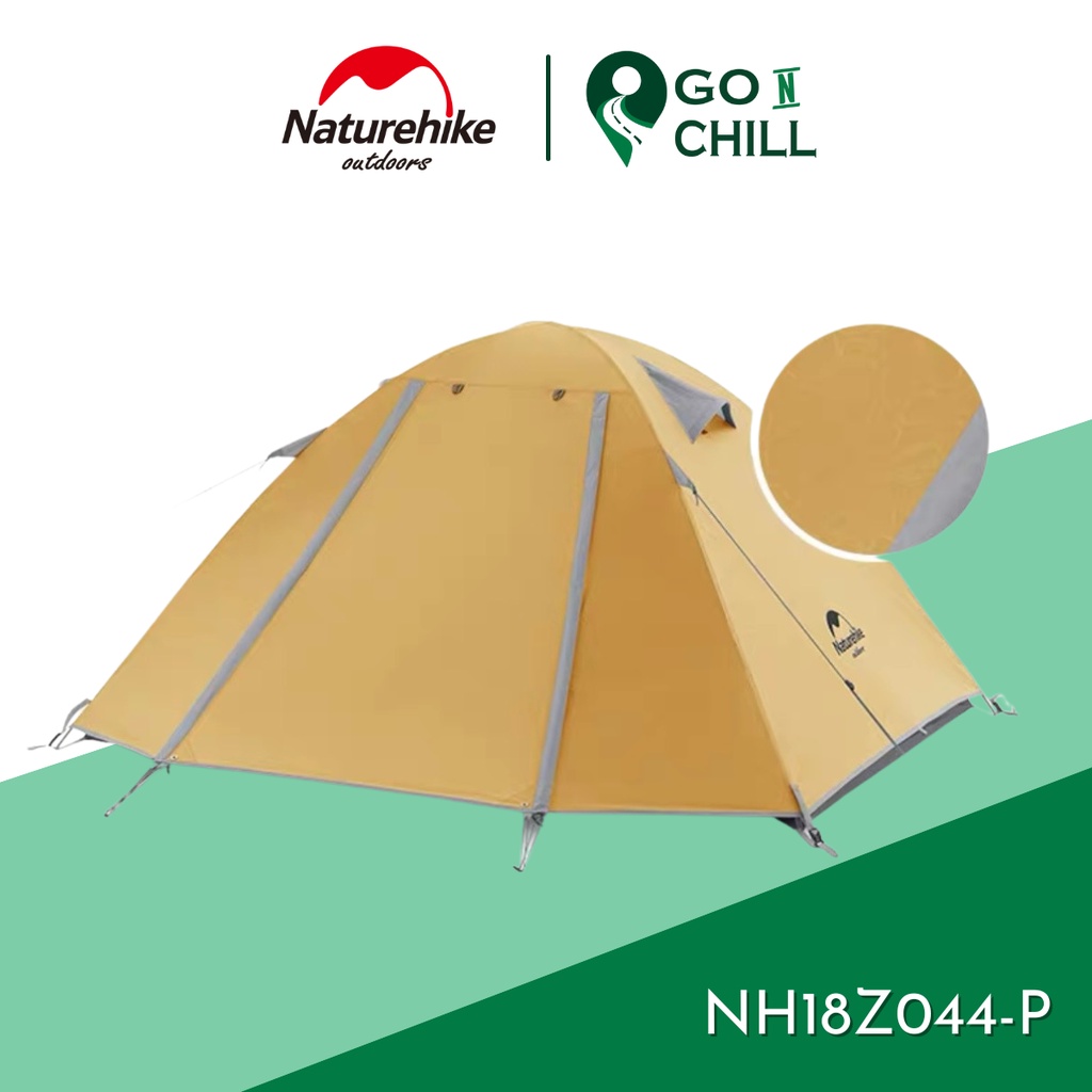 Lều cắm trại 4 người gấp gọn siêu nhẹ NatureHike NH18Z044-P