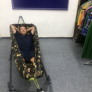 Võng dù rằn ri 2 lớp + 2m dây dù rất tiện lợi