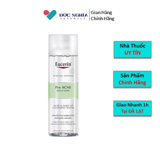 Nước Tẩy Trang Eucerin Pro Acne Solution Acne & Make Up Cleansing Water (200ml)