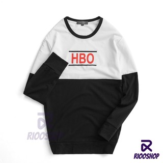 [XẢ KHO] Áo thun nam tay dài hàn quốc HBO hai màu cực chất RKL026- áo phông nam dài tay đẹp