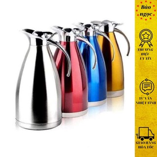 Bình pha trà, pha cà phê đựng nước 2 lít inox cao cấp, bình đựng nước