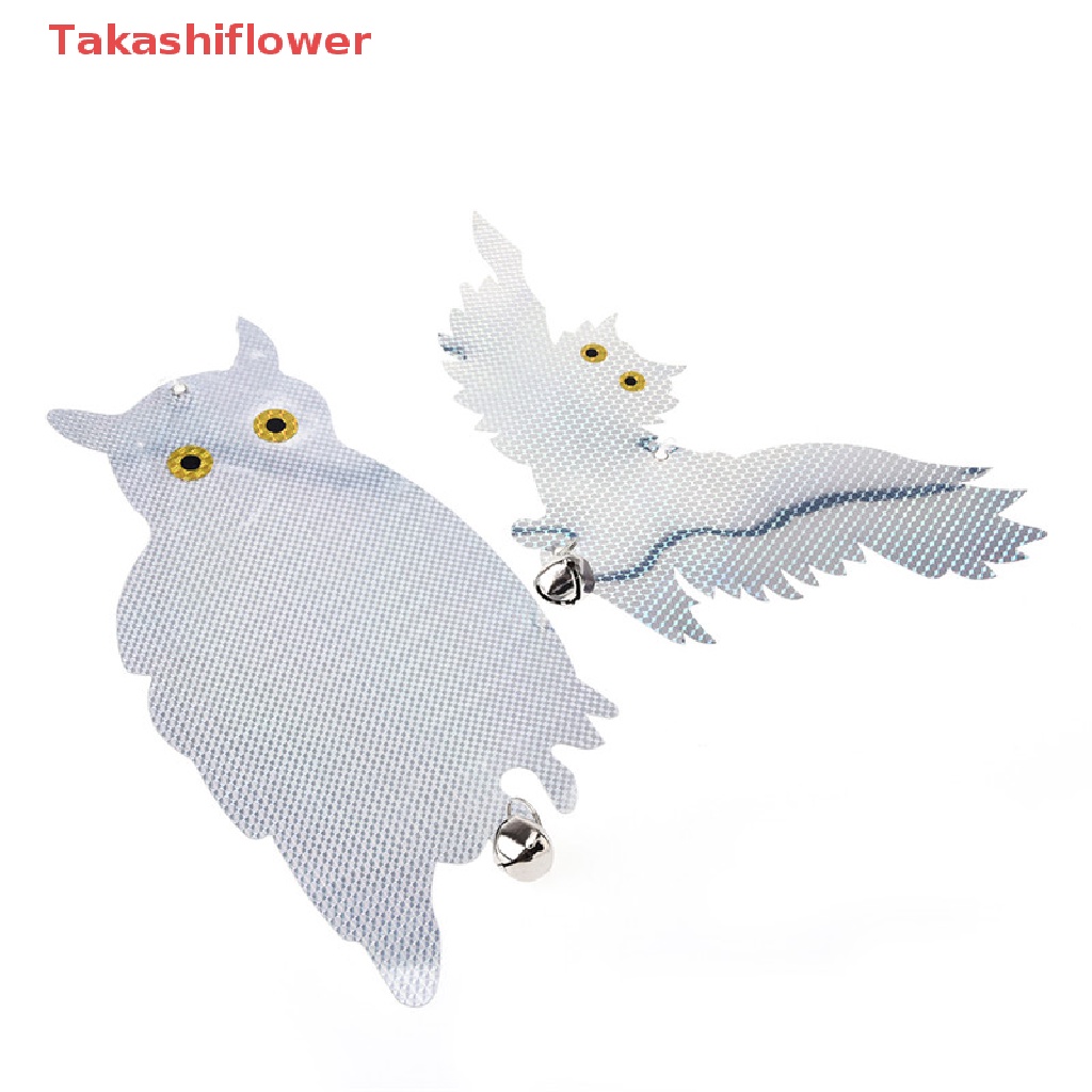 1 Con Cú Giả Phản Quang Đuổi Chim Kèm Chuông Treo Trang Trí