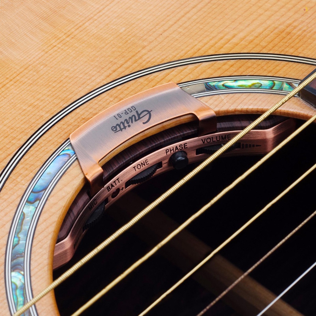 Bộ Pickup Lỗ Âm Thanh Kép + Mic Hỗ Trợ Nâng Tông Âm Lượng Dễ Lắp Đặt Cho Đàn Guitar Cổ Điển 36-42 Inch