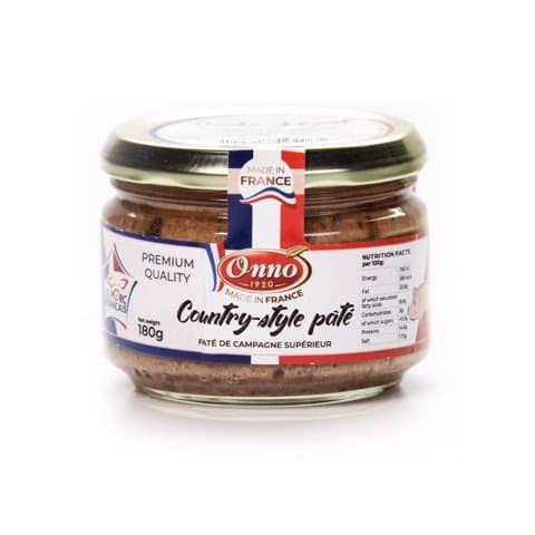 Pate heo đồng quê Onno ( Country style pate) Pate Onno - Hũ 180g