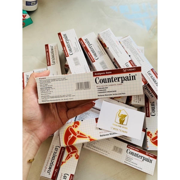 Dầu xoa bóp Counterpain Thái Lan NÓNG & LẠNH [CHÍNH HÃNG] THÁI LAN 60 gram