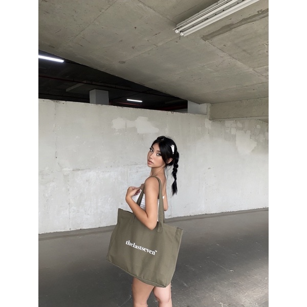 Túi vải Dallast canvas tote bag - Túi vải Canvas Nâu Xanh rêu Thelastseven