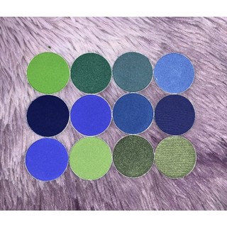 Phấn lẻ màu mắt lẻ Make Up ForLife tone xanh
