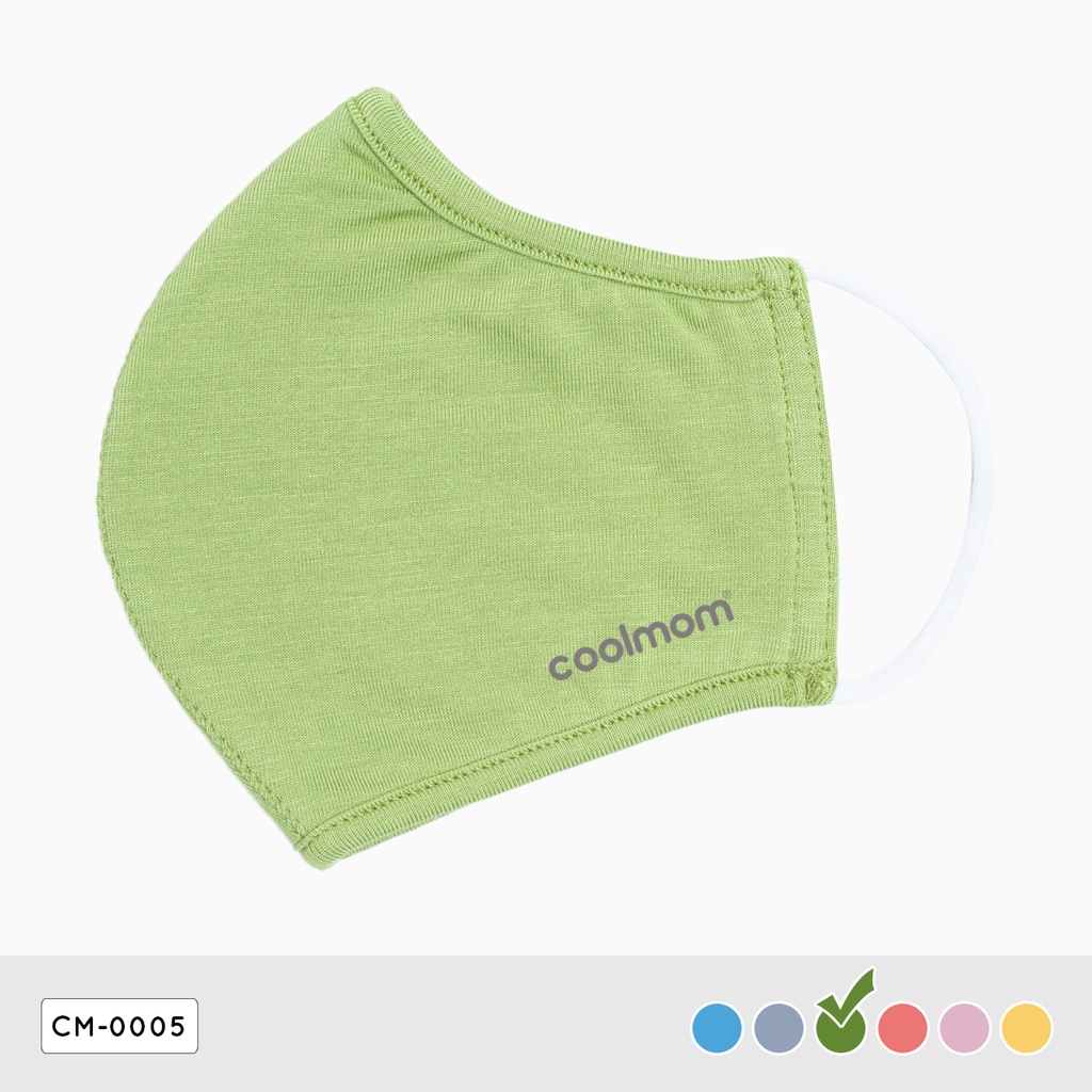 Khẩu trang trẻ em Coolmom chất liệu vải sợi tre cao cấp 2 lớp CM-0005