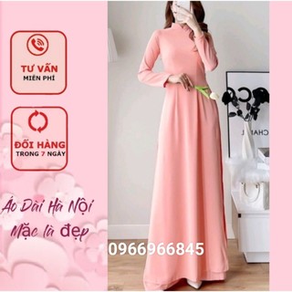 Áo dài trơn màu hồng dâu ngọt ngào - Áo Dài Hà Nội