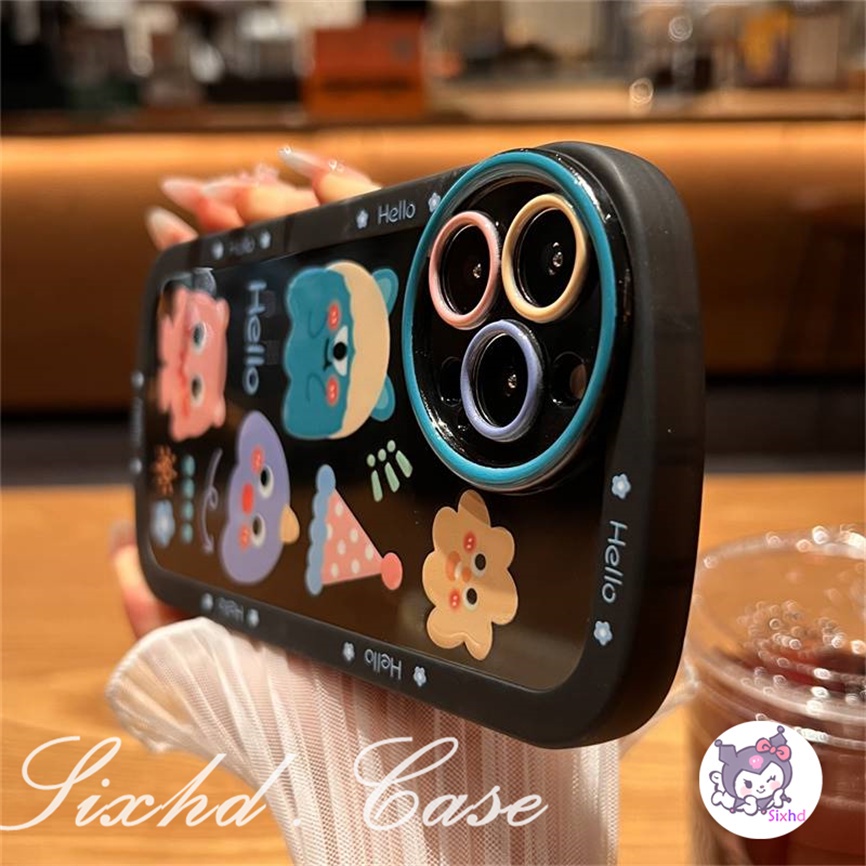 Compatible With Samsung A14 A13 A23 A04s A12 A33 A53 A03s A22 A32 A50 A50s A30s A34 A54 A11 A52 A51 A71 A72 A30 A20 A10 A03 A02s M02s M11 A73 sixhd Ốp Điện Thoại Mềm Chống Sốc Họa Tiết Quái Vật Hoạt Hình Cho
