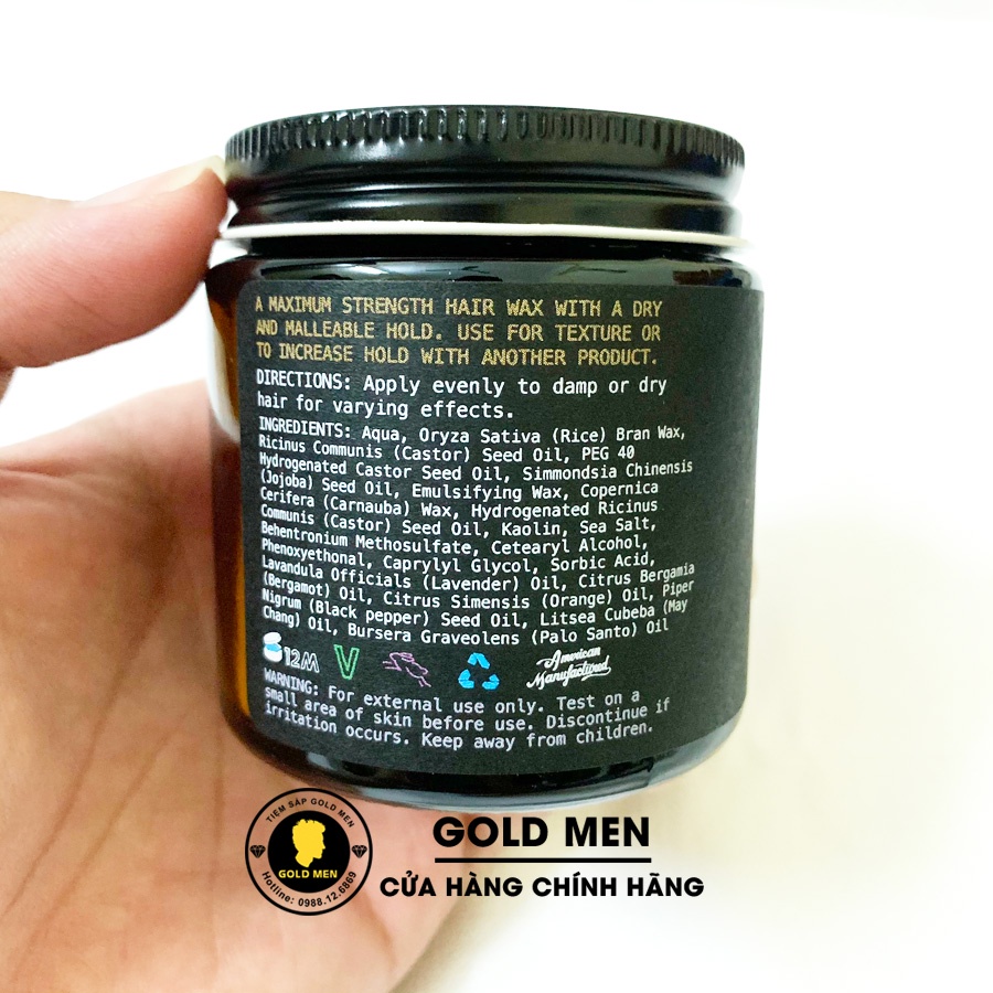 Sáp vuốt tóc O'douds Dry Wax + Tặng quà