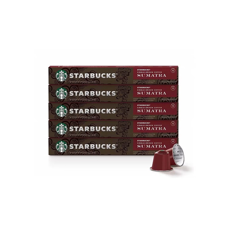 Combo MIX 4 thanh x10 capsules Starbucks by Nespresso DATE 03/2024-07/2024