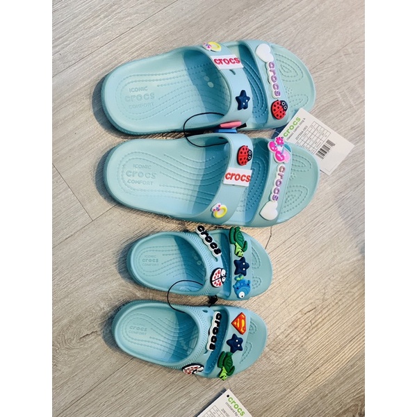 CROCS HAI QUAI NGANG XANH MINT CỰC ĐẸP