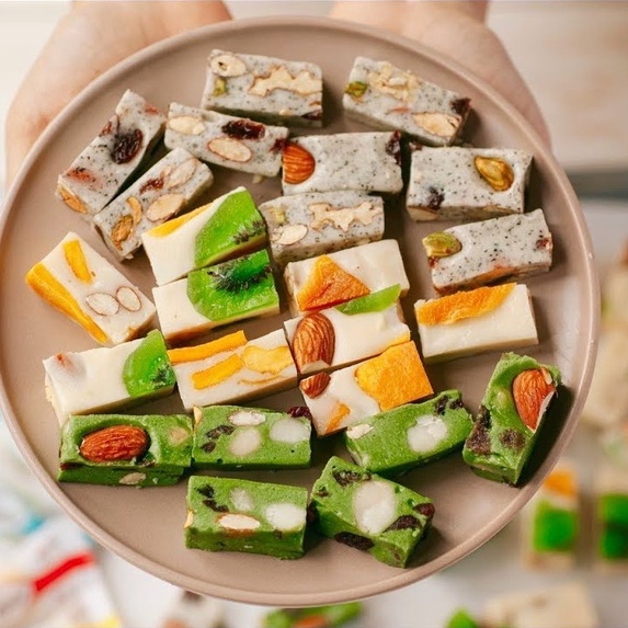 500GR Kẹo dẻo NOUGAT, kẹo dẻo hạnh phúc