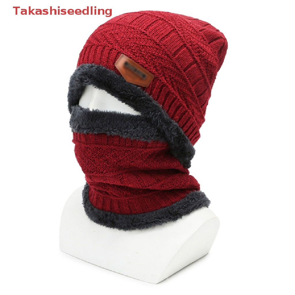 Mũ beanie Kèm Khăn Choàng Mềm Mại Giữ Ấm Mùa Đông Cho Nam Nữ