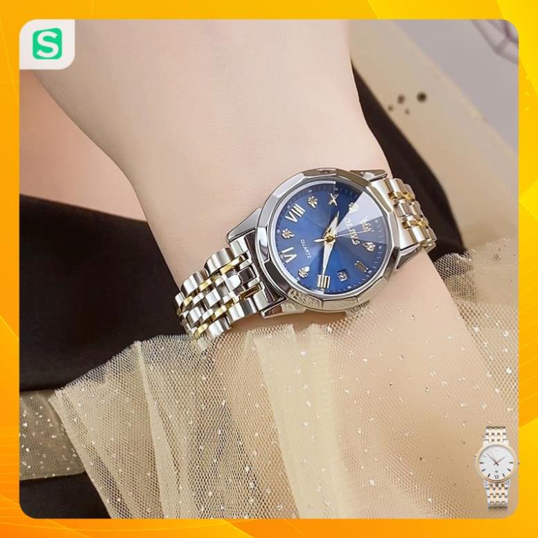 [THƯƠNG HIỆU] OLEVS 9931 Đồng hồ nữ chính hãng Dây đeo bằng thép không gỉ Lịch có chức năng phát sáng Chống thấm nước
