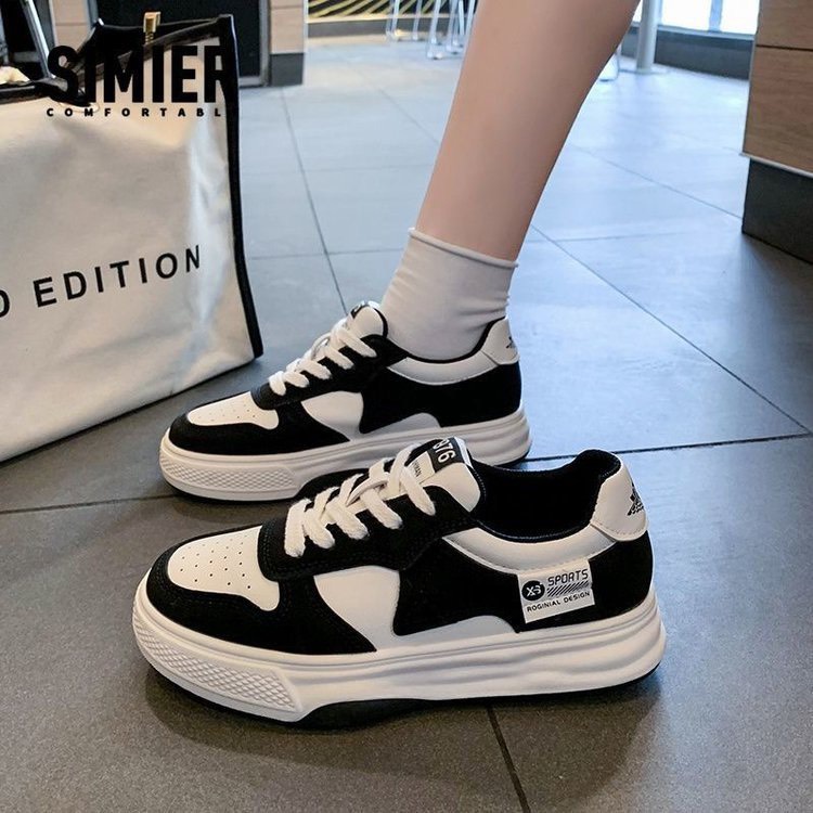 Giày bata sneaker nữ phối màu trẻ trung basic đế cao hottrend năng động FLOWER G48 - nguyentrang239