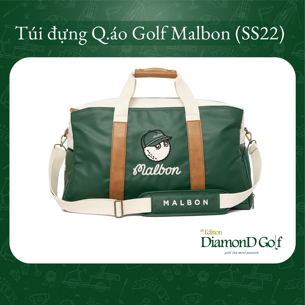 Túi đựng quần áo Golf phong cách Boston cổ điển Malbon Golf Hàn Quốc