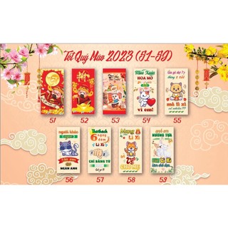 Combo 50 bao lì xì Quý Mão 2023