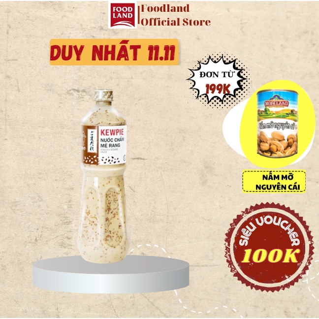 Nước Chấm Mè Rang Kewpie 1L - trộn salad, chấm thịt nướng - Foodland