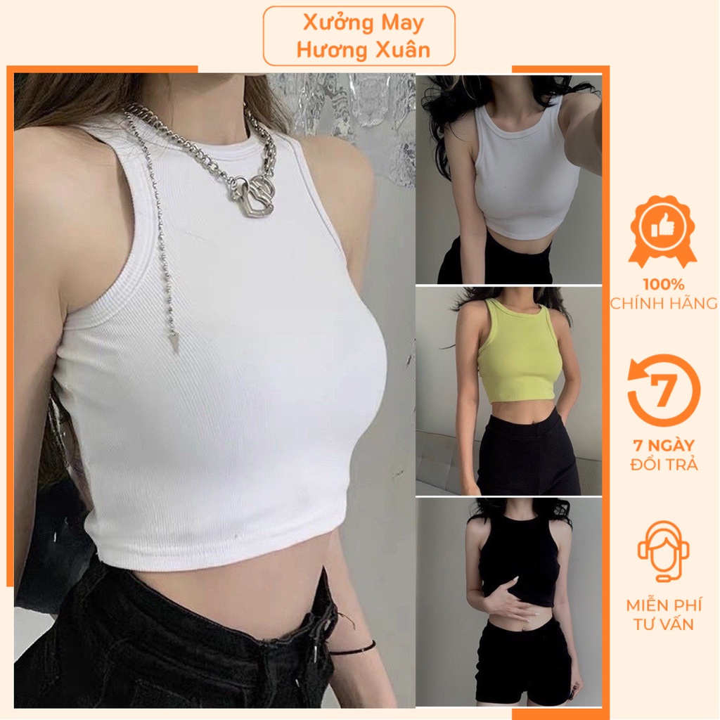 Áo ba lỗ croptop thun tăm Áo croptop 3 lỗ nữ phong cách sexy cá tính - HX15