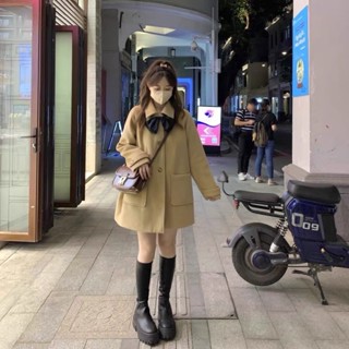 ÁO KHOÁC DẠ ép cổ đức 2 lớp dáng dài dày dặn loại1 by [HẬU SMILE]