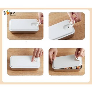 (MẪU MỚI) Hộp cơm điện Bear DFH-B17K2, 3 khay 2 tầng
