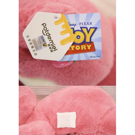 Gấu bông dâu tây Lotso ngủ thơm mùi dâu - Toy Story3 chính hãng Disney Potdemiel 2022 cao cấp