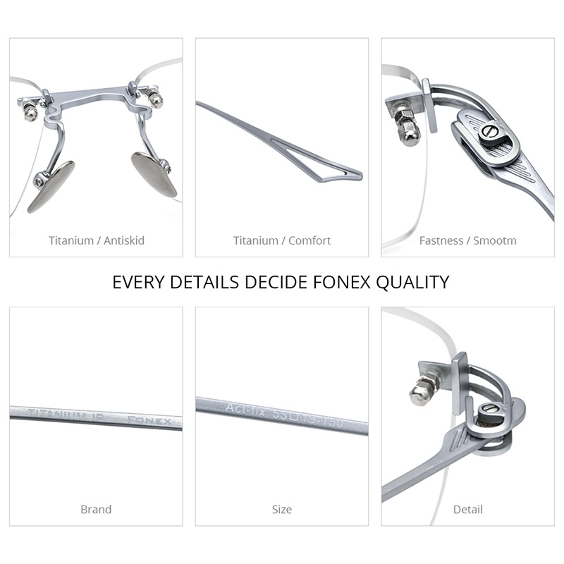 Mắt Kính Gọng Vuông Bằng Titan Thời Trang 2022 Dành Cho Nam