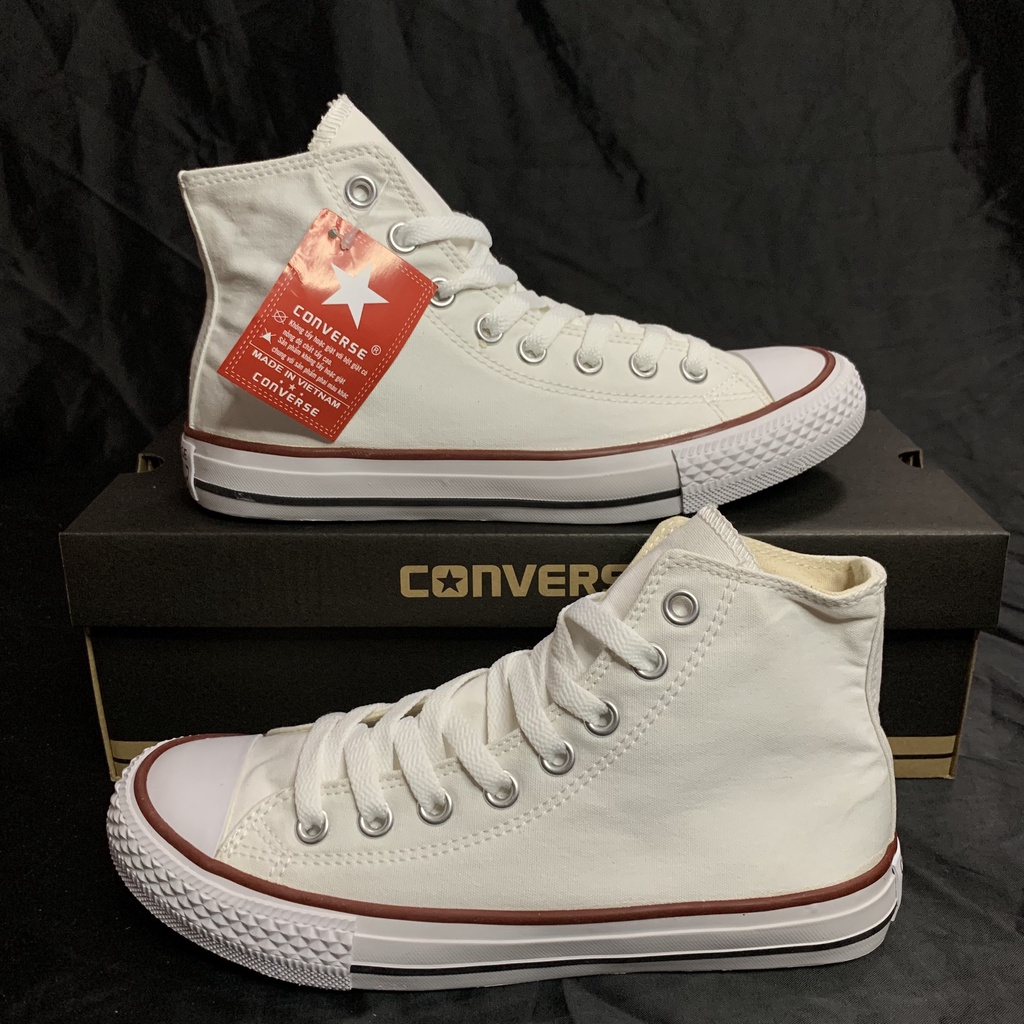 Giày Converse Classic cao cổ trắng full box cao cấp ( bản đế dày form đẹp )
