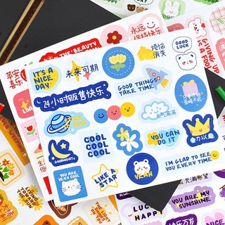 Set 20 sticker chữ dán trang trí sổ tay diy