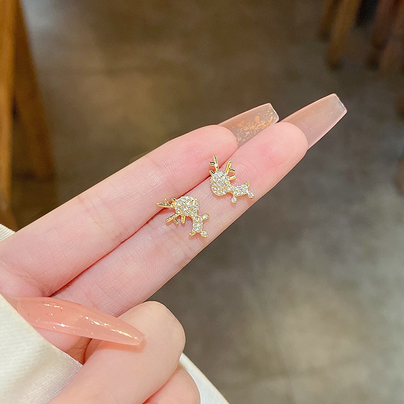 Bông Tai Hình Nai Kiểu Nhật Hàn Dễ Thương