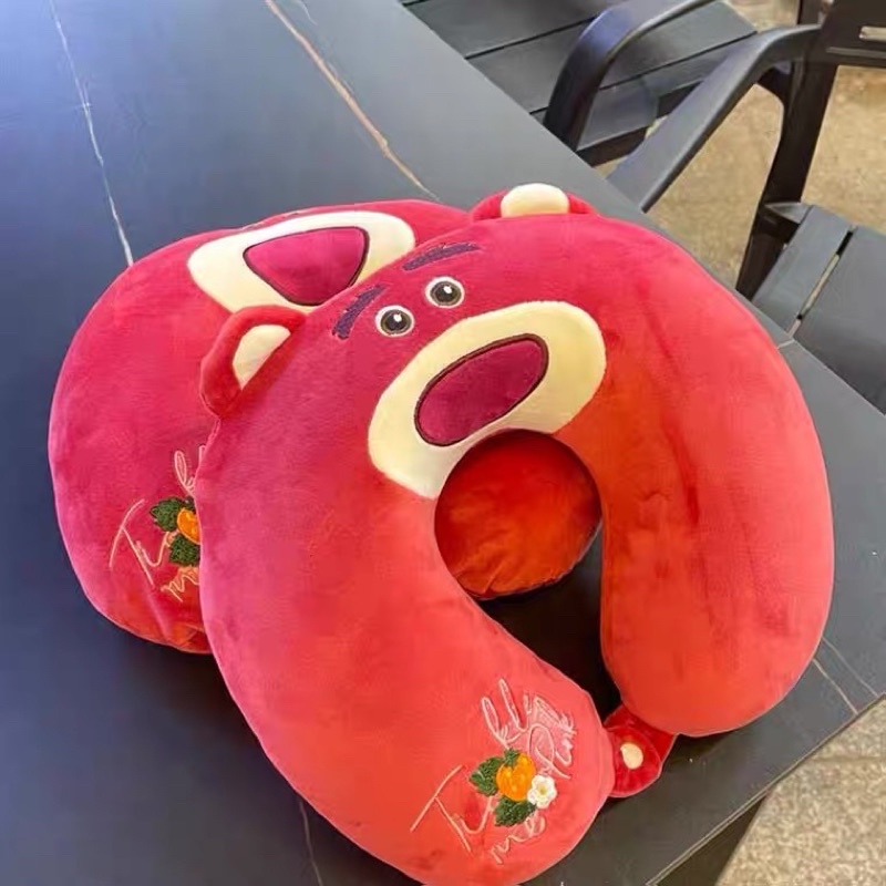 𝐗𝐈̣𝐍💥Gối cổ Văn Phòng - Gối kê cổ văn phòng hình gấu Lotso Huggin Bear 💥Loại bông nhập ngoại