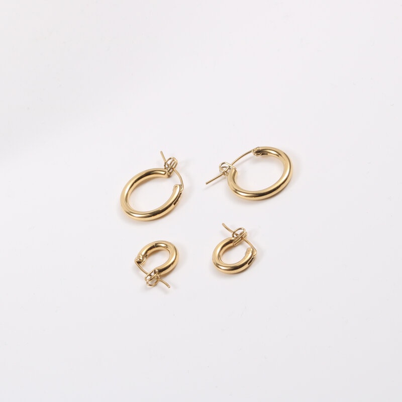 Bông tai titan tròn nhiều size không gỉ