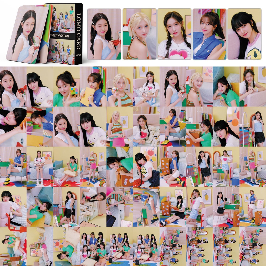 Set 55 Tấm Thẻ Ảnh LOMO Thiết Kế Dễ Thương Xinh Xắn
