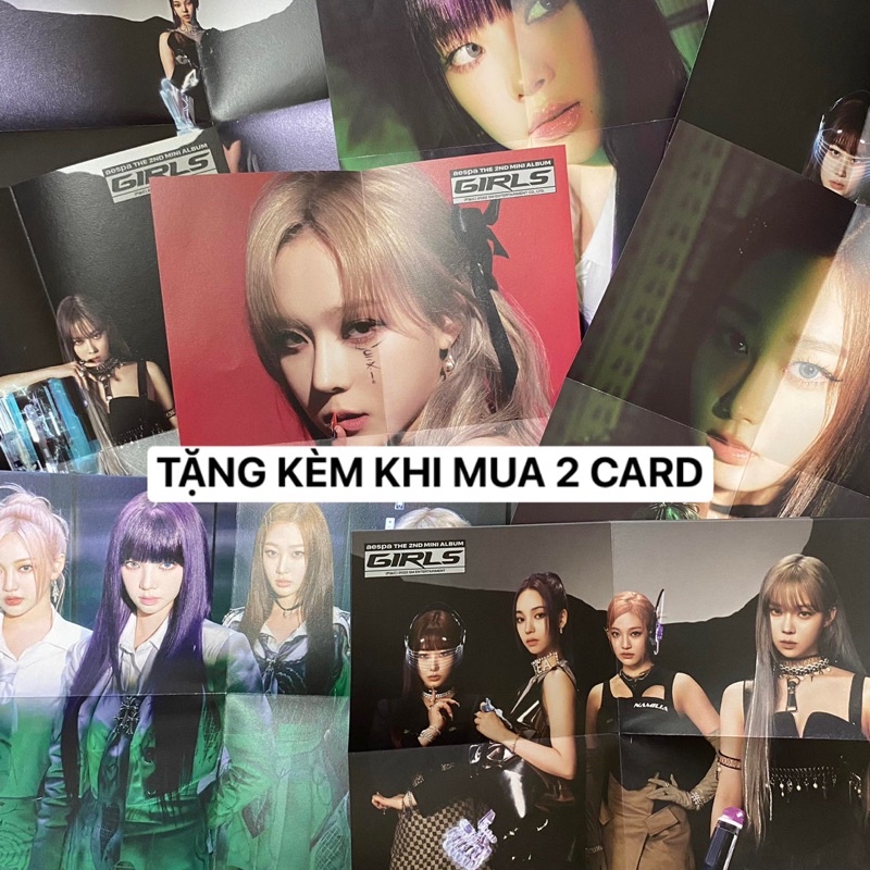 CARD BO GÓC AESPA GIRLS GLOBAL DIGIPACK TẶNG KÈM POSTER