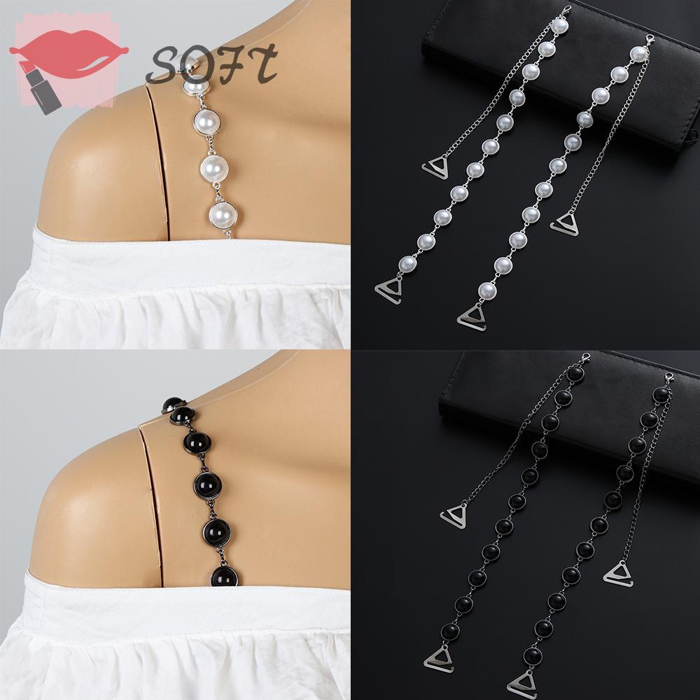(Hàng Mới Về) Dây Đeo Áo Ngực Đính Ngọc Trai Giả Có Thể Điều Chỉnh Cho Nữ