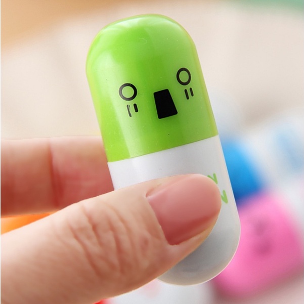 Bút Bi Viết Tạo Hình Viên Thuốc Siêu Cute - Bút Bi Viết Văn Phong Mực Xanh