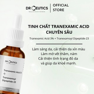 DRCEUTICS Tinh Chất Làm Mờ Nám Sáng Da Giảm Đỏ DrCeutics Tranexamic 3% (30gr)