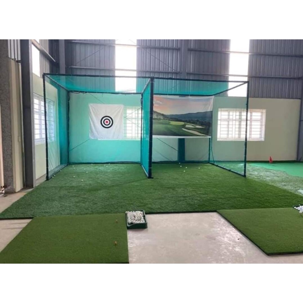 KHUNG LƯỚI TẬP GOLF SWING 3M X3M X3M - GIÁ CỰC TỐT - TẶNG TEE CAO SU VÀ BÓNG GOLF