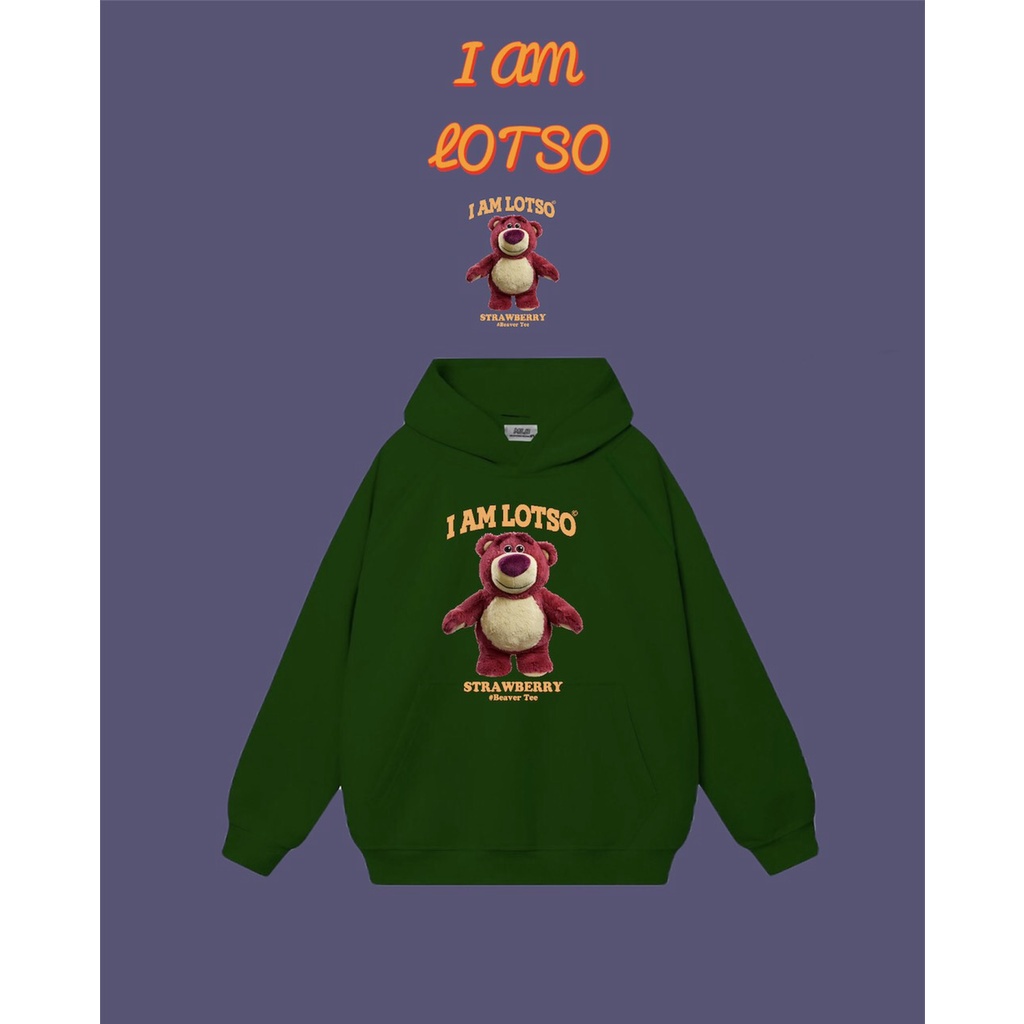 Áo Hoodie nỉ I AM LOTSO hảng nỉ bông nhiều màu sắc trẻ trung, Áo Hoodie Unisex Nam Nữ