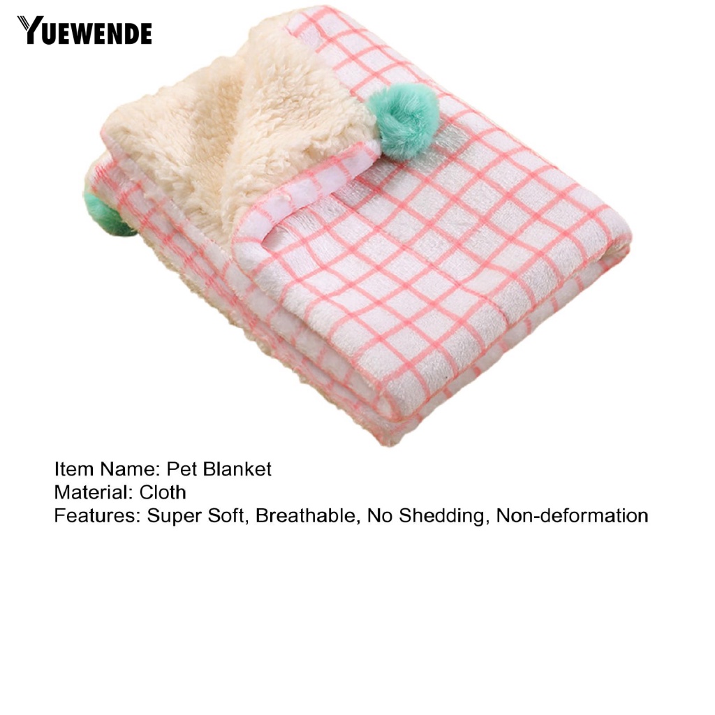 Chăn Lông Cừu Họa Tiết Kẻ Sọc Thoáng Khí Bảo Vệ Cho Cún Cưng